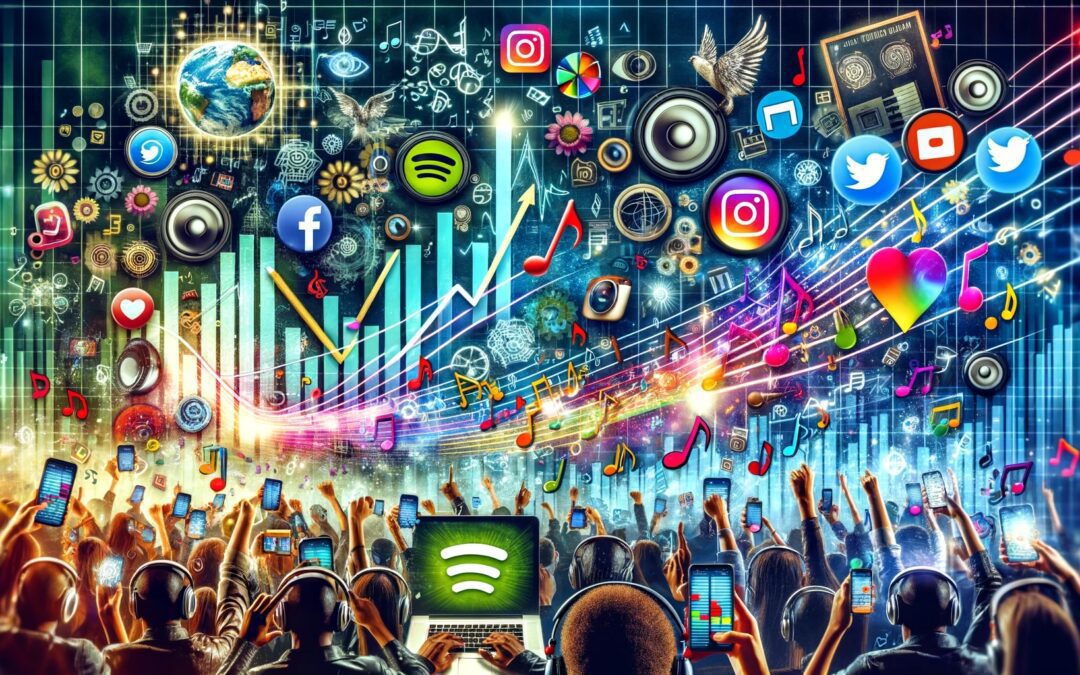 Music streams, digital music marketing